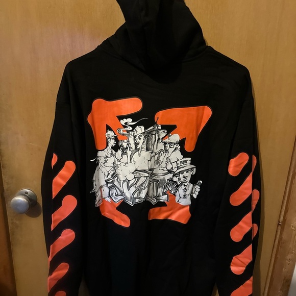 Off-White Black and Orange Men's Sweater - Picture 2 of 4